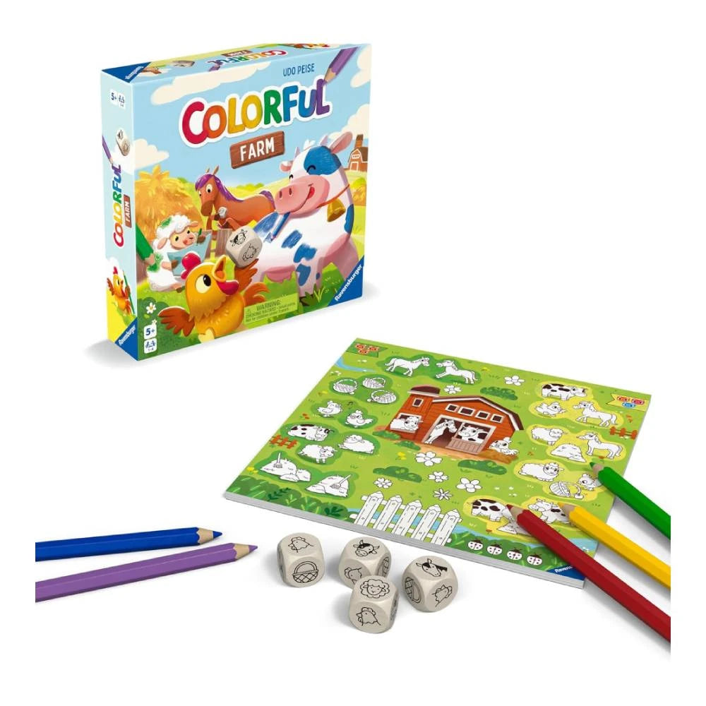 My Colorful Farm Dice Coloring Game