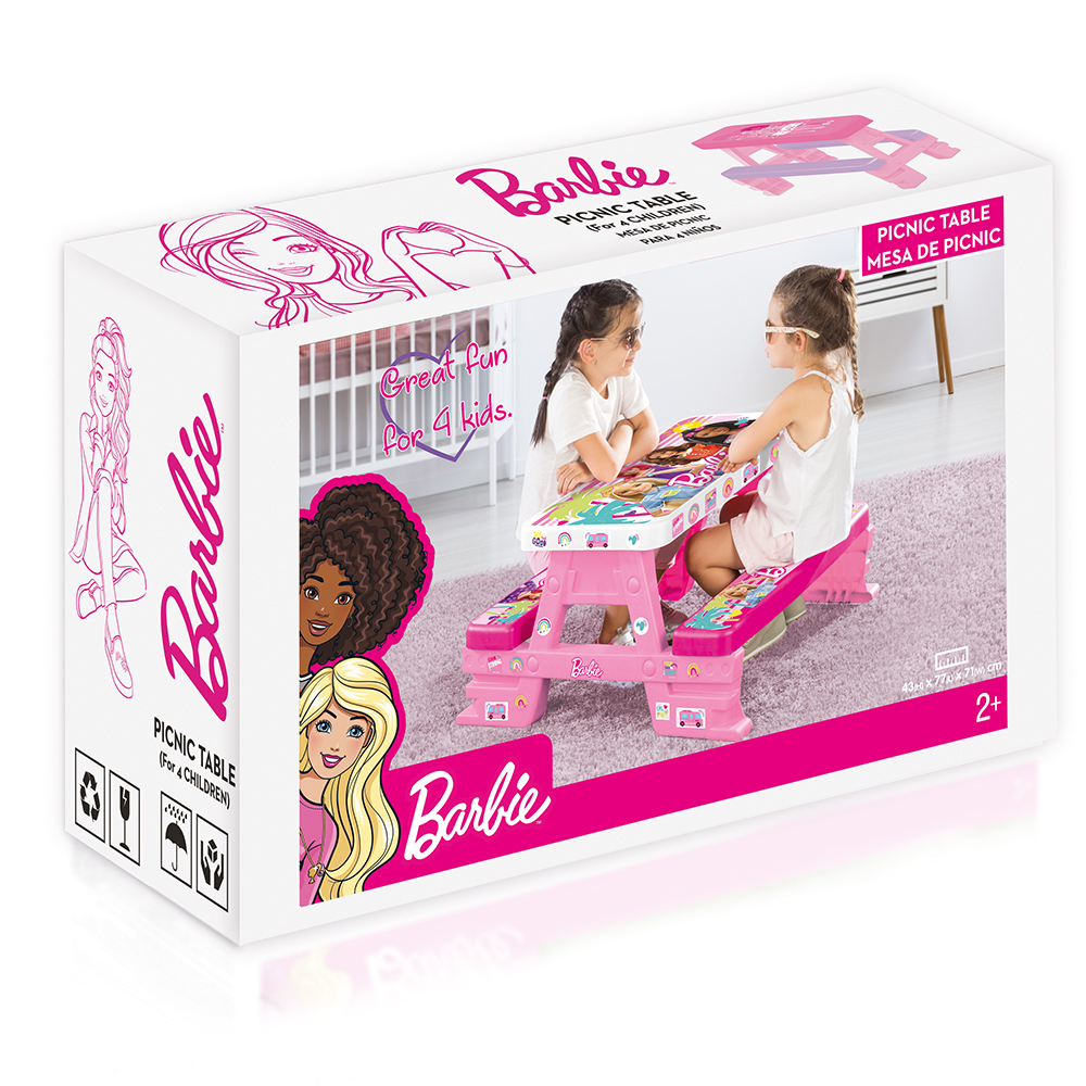 Barbie Kids Picnic Table with Benches