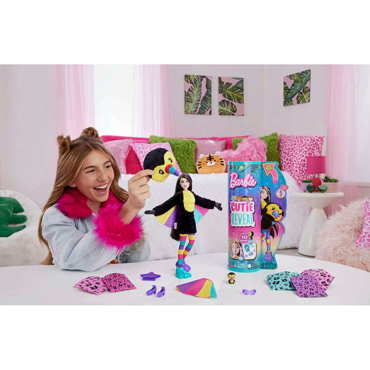 Cutie Reveal Jungle Series, Toucan Doll Dolls and Barbies Cutie Reveal Jungle Series, Toucan Doll Cutie Reveal Jungle Series, Toucan Doll Barbie