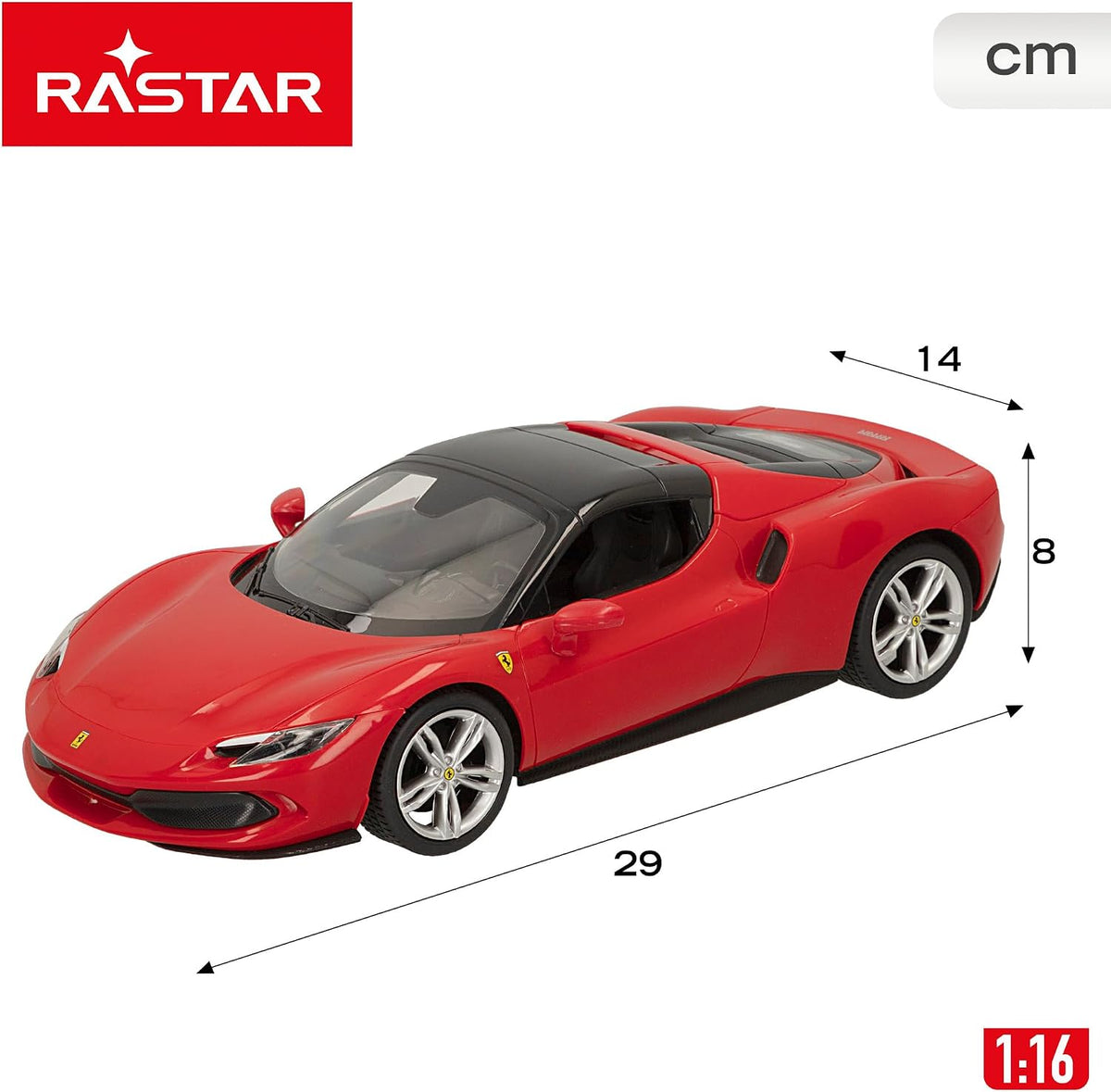 1:16 Ferrari 296 Gts Red