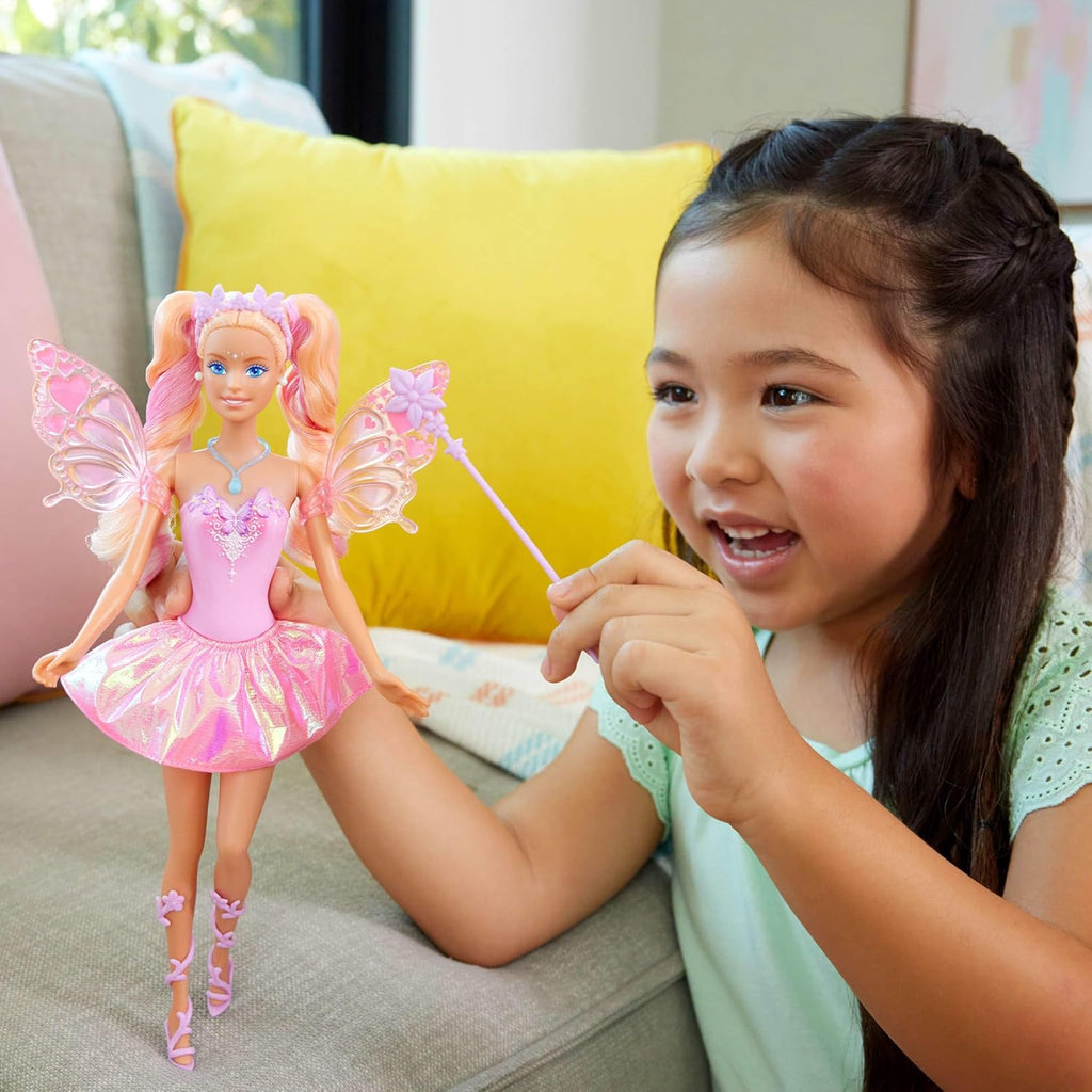 Barbie Fairy Doll with Toy Wand & Fashion Accessories