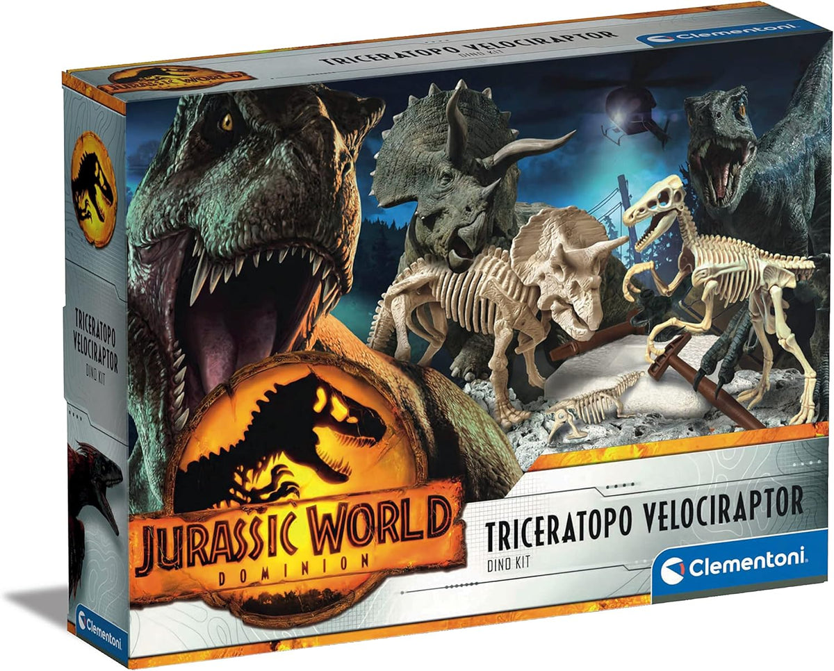 Jurassic World 3 - Excavation Set Triceratops & Velociraptor