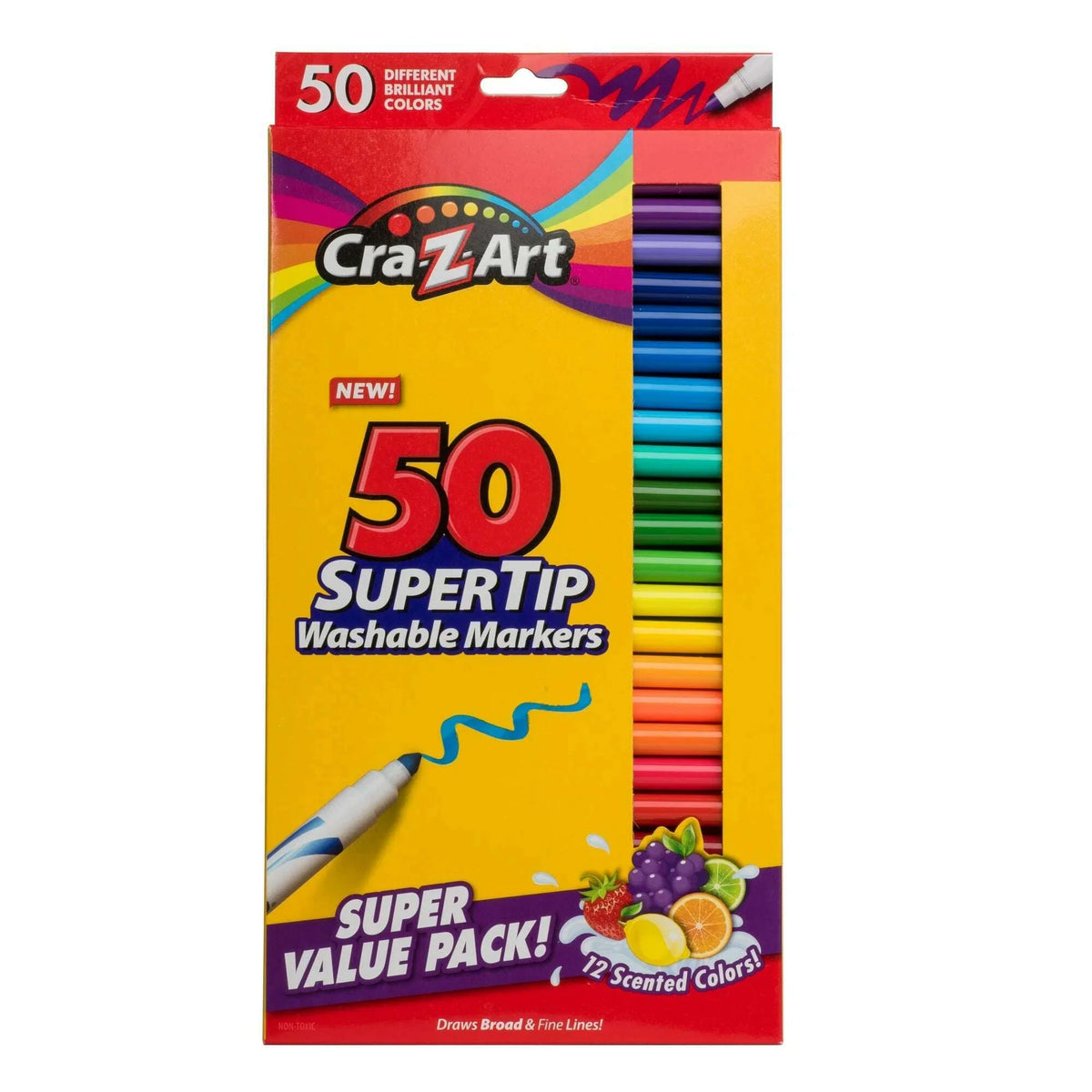 Super Tip Washable Markers, 50 Count Art & Crafts Super Tip Washable Markers, 50 Count Super Tip Washable Markers, 50 Count crazart