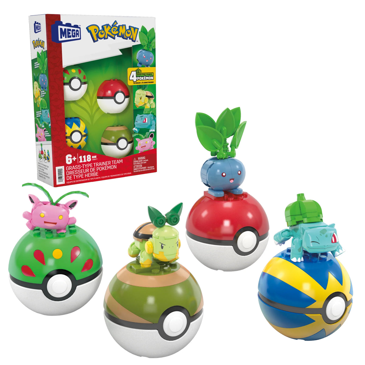 Pokemon MEGA Pokémon Grass-Type Trainer Team